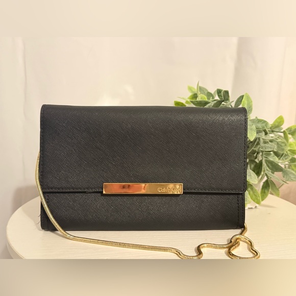 Calvin Klein Black Clutch / shoulder Bag - Picture 1 of 5